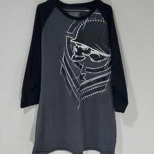 Metal Mulisha black and grey long sleeve shirt